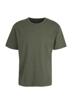 Marc O'Polo T-Shirt, Uni, Rundhals, Für Herren Grasgrün