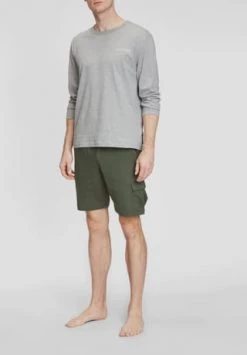 Marc O'Polo Schlafshorts, Kurz, Uni, Für Herren Oliv -socken-struempfe Verkäufe unnamed file 1543