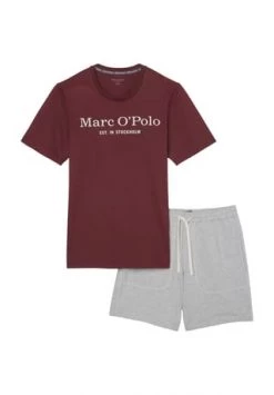 Marc O'Polo Schlafanzug, Rundhals, Für Herren 502 BORDEAUX