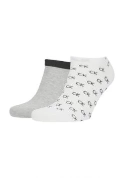 Calvin Klein Sneakersocken, 2er-Pack, Logoprint, Für Herren 004 WHITE COMBO