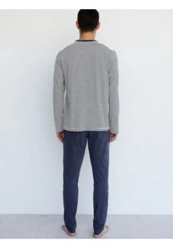 Marc O'Polo Loungeset Schlafanzug, Rundhals, Für Herren 803 DUNKELBLAU -socken-struempfe Verkäufe unnamed file 1580