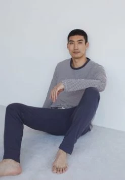 Marc O'Polo Loungeset Schlafanzug, Rundhals, Für Herren 803 DUNKELBLAU -socken-struempfe Verkäufe unnamed file 1582