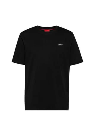 HUGO Herren T-Shirt - DERO222, Rundhals, 1/2-Arm, Logo-Print, Baumwolle Schwarz 1 HUGO Herren T-Shirt - DERO222, Rundhals, 1/2-Arm, Logo-Print, Baumwolle Schwarz