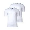 BOSS Herren T-Shirt, 2er Pack - Unterhemd, Halbarm, Rundhals, Cotton Stretch Weiß