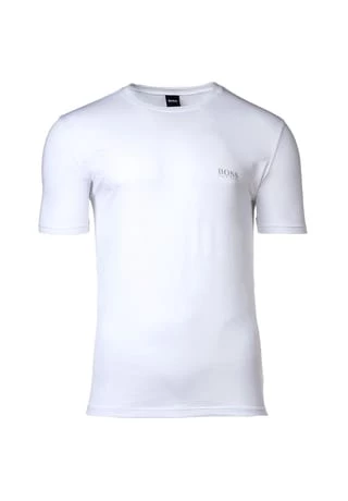 BOSS Herren T-Shirt, 2er Pack - Unterhemd, Halbarm, Rundhals, Cotton Stretch Weiß 2 BOSS Herren T-Shirt, 2er Pack - Unterhemd, Halbarm, Rundhals, Cotton Stretch Weiß – Bild 2