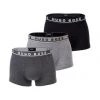 BOSS Herren Boxer Shorts, 3er Pack - Trunks, Cotton Stretch, Logo, Einfarbig Grau