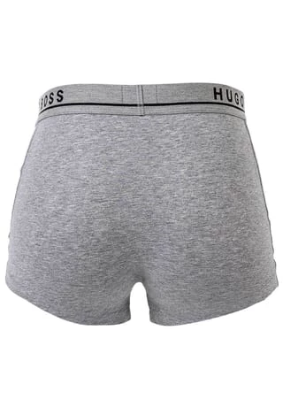 BOSS Herren Boxer Shorts, 3er Pack - Trunks, Cotton Stretch, Logo, Einfarbig Grau 3 BOSS Herren Boxer Shorts, 3er Pack - Trunks, Cotton Stretch, Logo, Einfarbig Grau – Bild 3