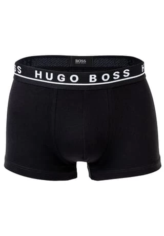 BOSS Herren Boxer Shorts, 3er Pack - Trunks, Cotton Stretch, Logo, Einfarbig Grau 6 BOSS Herren Boxer Shorts, 3er Pack - Trunks, Cotton Stretch, Logo, Einfarbig Grau – Bild 6