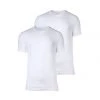 BOSS Herren T-Shirt, 2er Pack - Unterhemd, Halbarm, Rundhals, Cotton, Doppelpack Weiß