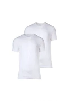 BOSS Herren T-Shirt, 2er Pack - Unterhemd, Halbarm, Rundhals, Cotton, Doppelpack Weiß