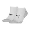 PUMA® Sneakersocken, Zweifarbig, Gepolsterte Sohle 001 WHITE
