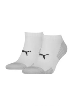 PUMA® Sneakersocken, Zweifarbig, Gepolsterte Sohle 001 WHITE