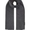 TOMMY HILFIGER Schal, Wolle, Uni, Für Herren Anthrazit
