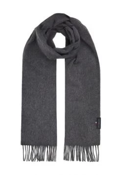 TOMMY HILFIGER Schal, Wolle, Uni, Für Herren Anthrazit