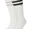 Calvin Klein Socken, 2er-Pack, Streifen, Für Herren 004 WHITE