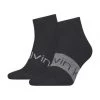 Calvin Klein Sneakersocken, 2er-Pack, Logo-Print, Meliert, Für Herren 002 BLACK