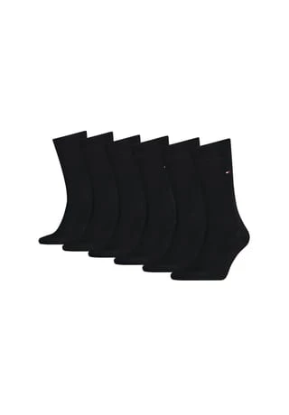 TOMMY HILFIGER Herren Socken, 6er Pack - Men's Sock Classic, ECOM Schwarz 1 TOMMY HILFIGER Herren Socken, 6er Pack - Men's Sock Classic, ECOM Schwarz