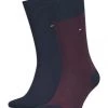 TOMMY HILFIGER Contemporary Socken, Logo-Stickerei, 2er-Pack, Für Herren 002 NAVY/ ROUGE