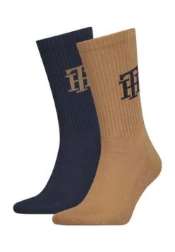 TOMMY HILFIGER Socken, 2er-Pack, Logoprint, Für Herren 001 KHAKI/ NAVY