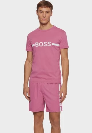 BOSS T-Shirt, Slim Fit, Logoprint, UV-Schutz, Für Herren PIINK 2 BOSS T-Shirt, Slim Fit, Logoprint, UV-Schutz, Für Herren PIINK – Bild 2