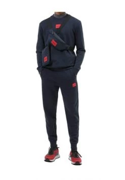 HUGO Herren Sweater, Diragol212 - Sweatshirt, Rundhals, Baumwoll-Terry Dunkelblau -socken-struempfe Verkäufe unnamed file 1849