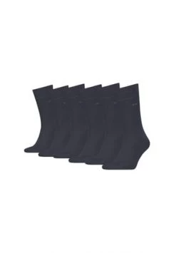 Calvin Klein Herren Socken, 6er Pack - Casual Flat Knit Cotton Carter ECOM Blau