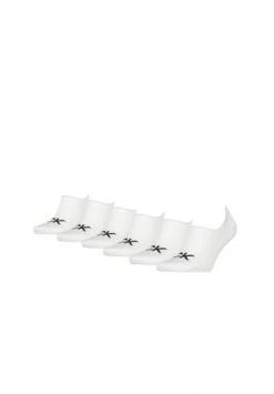 Calvin Klein Herren Füßlinge, 6er Pack - ALBERT ECOM, No-show Socken Weiß