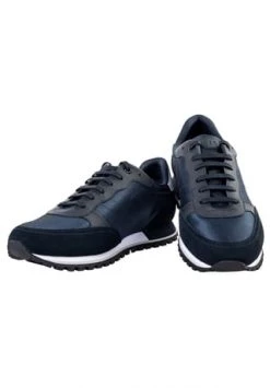 BOSS Herren Sneaker Low - Parkour-L Runn Nymx, Turnschuh, Freizeit, Echt Leder Marine -socken-struempfe Verkäufe unnamed file 1903