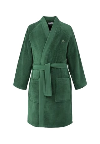 LACOSTE Bademantel L DEFILE VERT 1 LACOSTE Bademantel L DEFILE VERT