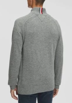 TOMMY HILFIGER Pullover, Troyer, Für Herren MEDIUM GREY HEATHE -socken-struempfe Verkäufe unnamed file 1932
