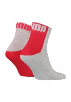 PUMA® Everyday Socken, 2er-Pack, Logoprint, Für Herren 002 GREY/ RED CO -socken-struempfe Verkäufe unnamed file 194