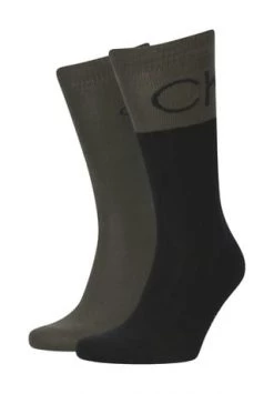 Calvin Klein Classic Socken, 2er-Pack, Für Herren 003 DARK OLIVE CO