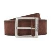 BOSS Gürtel, Veloursleder, Logo-Gravur, Für Herren 201 DARK BROWN
