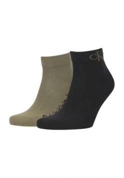 Calvin Klein Kurzsocken, 2er-Pack, Uni, Für Herren 002 OLIVE COMBO