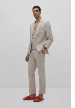 HUGO Bade-Pantoletten, Anatomisches Fußbett, Für Herren 110 Rot -socken-struempfe Verkäufe unnamed file 2093