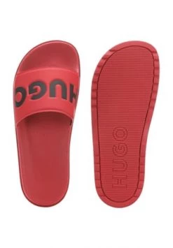 HUGO Bade-Pantoletten, Anatomisches Fußbett, Für Herren 110 Rot -socken-struempfe Verkäufe unnamed file 2094