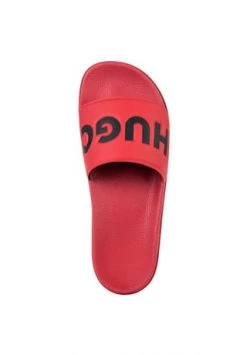 HUGO Bade-Pantoletten, Anatomisches Fußbett, Für Herren 110 Rot -socken-struempfe Verkäufe unnamed file 2102