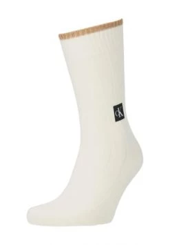Calvin Klein Socken, Uni, Logo-Applikation, Für Herren 002 WHITE