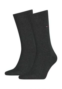 TOMMY HILFIGER Socken, 2er-Pack, Baumwollmix, Uni, Für Herren 030 ANTHRA MEL.