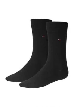 TOMMY HILFIGER Socken, 2er-Pack, Baumwollmix, Uni, Für Herren 200 SCHWARZ