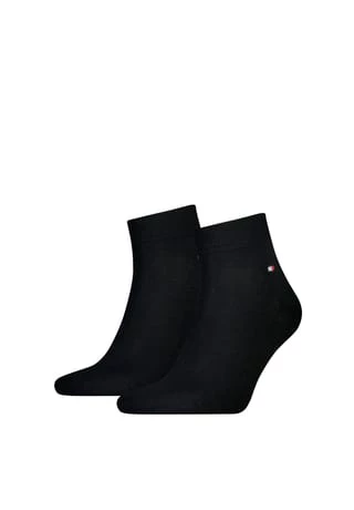 TOMMY HILFIGER Kurzsocken, 2er-Pack, Stretchbündchen, Für Herren 200 BLACK 4 TOMMY HILFIGER Kurzsocken, 2er-Pack, Stretchbündchen, Für Herren 200 BLACK – Bild 4