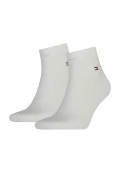TOMMY HILFIGER Kurzsocken, 2er-Pack, Stretchbündchen, Für Herren 300 WHITE