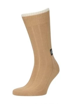Calvin Klein Socken, Uni, Logo-Applikation, Für Herren 003 CAMEL