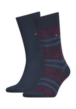 TOMMY HILFIGER Socken, 2er-Pack, Für Herren 047 NAVY/ ROUGE