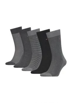 TOMMY HILFIGER Contemporary Kurzsocken, 5er-Pack, Geschenkebox, Für Herren 003 GREY MELANGE
