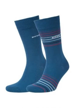 BOSS Socken, 2er-Pack, Rippbündchen, Für Herren 492 OPEN BLUE