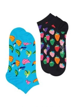Happy Socks® Sneakersocken, 2er-Pack, Print-Design 6700 TURQUOISE