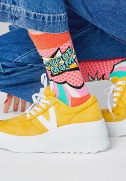 Happy Socks® Socken "Super Mom", Comic Style 4000 RED -socken-struempfe Verkäufe unnamed file 258