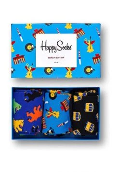 Happy Socks® 3er Pack Unisex Socken, Geschenkbox Berlin Edition