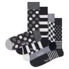 Happy Socks® Socken, Mustermix, 4er-Pack, Für Damen Und Herren 9100 BLACK